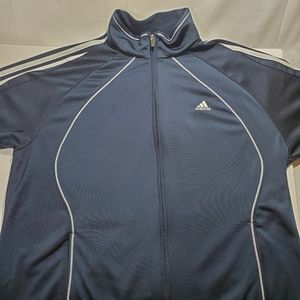 Adidas track jacket Blue with White stripes